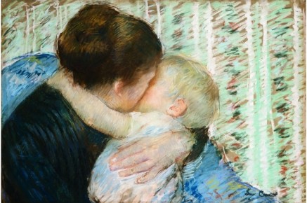A Goodnight Hug - Mary Cassatt Painting on Canvas